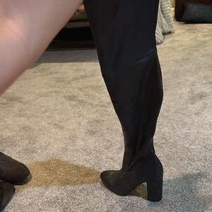 Over the knee black Aldo boots size 8 or 8.5